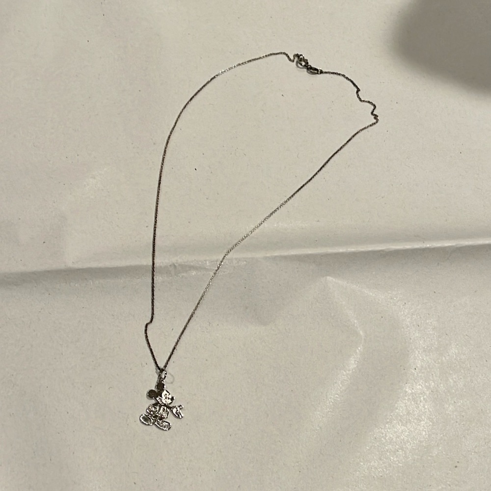 Sterling silver Disney brand Mickey Mouse Necklace